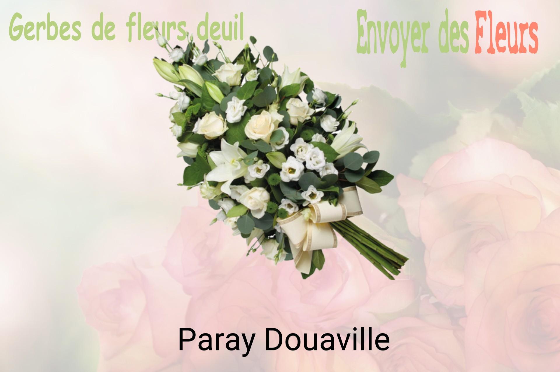 Gerbe de fleurs de deuil livrée à Paray-Douaville